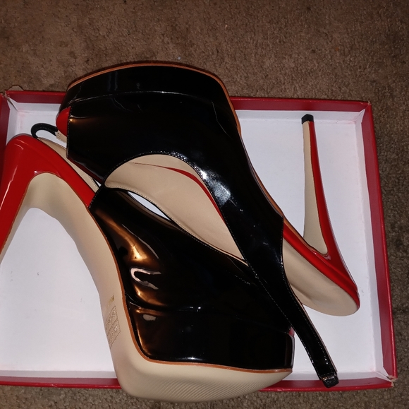JOY IN LOVE Women's Slingbacks Peep Toe High Heels - Picture 3 of 4
